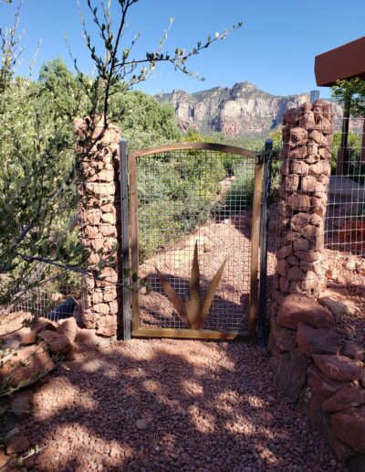 Custom Metal Gate with Wood